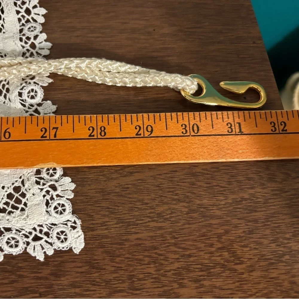 Vibrant Multicolor Vintage 80’s Woven Rope Belt with Gold Details